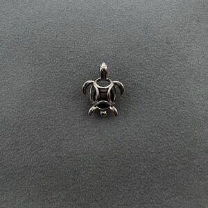 Silver Turtle Pearl Cage Pendant